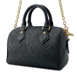 Louis Vuitton Handbag Monogram Empreinte Speedy Bandouliere 20 M58953 Shoulder Black