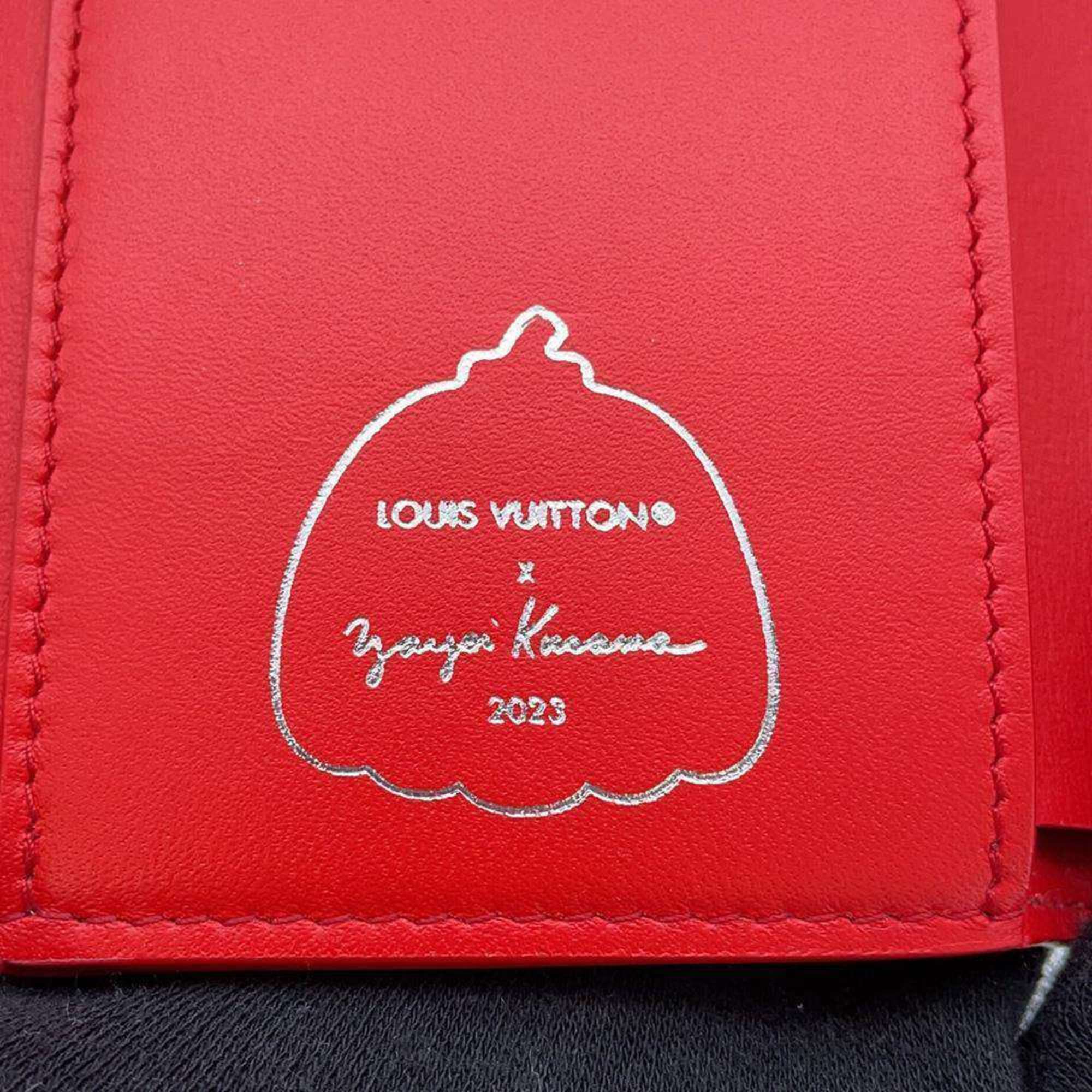 Louis Vuitton Tri-fold Wallet LV×YK Portefeuille Capucines Compact Maxi Taurillon Leather M82113 Yayoi Kusama Collaboration