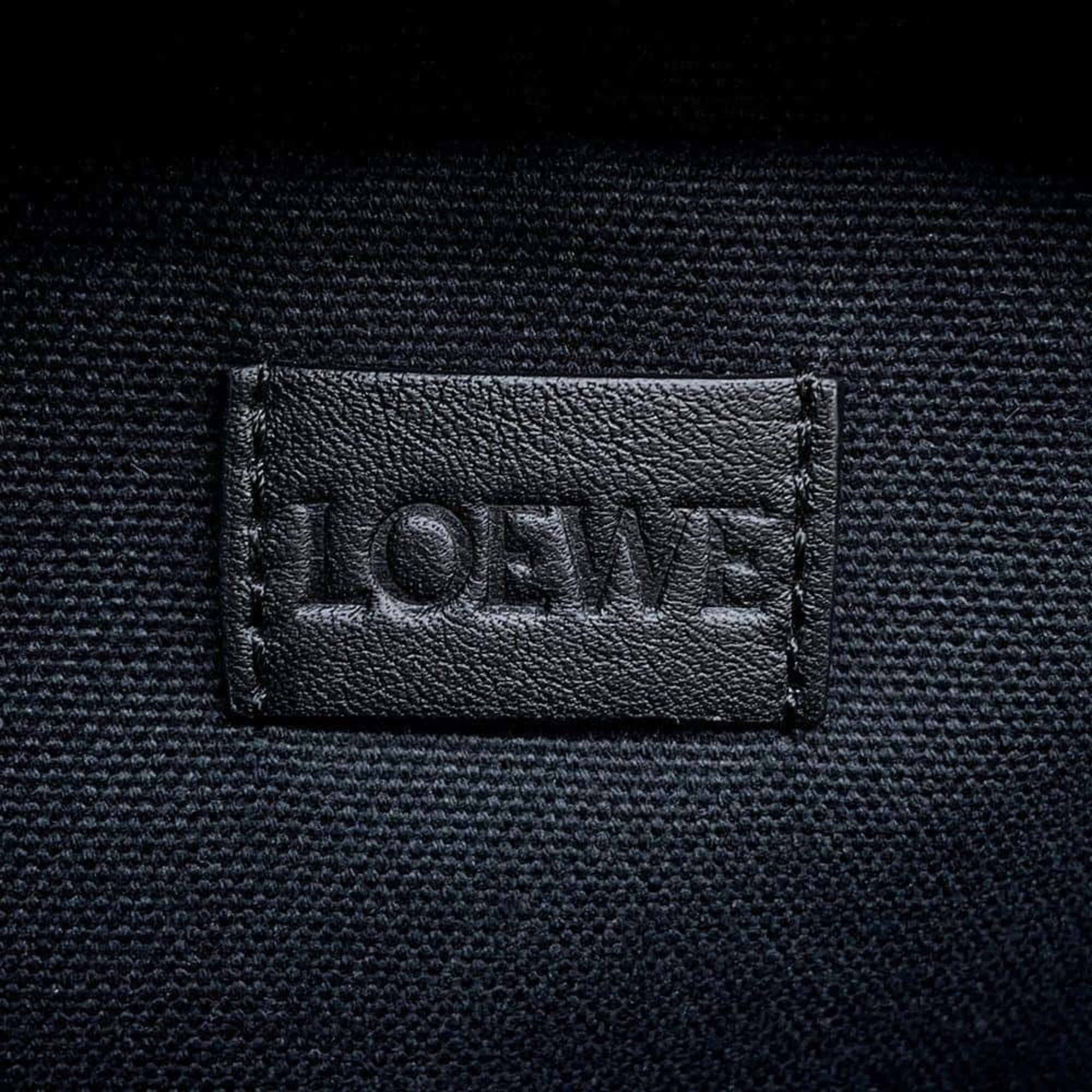 LOEWE Shoulder Bag Anagram Canvas B604Z80X01 Black