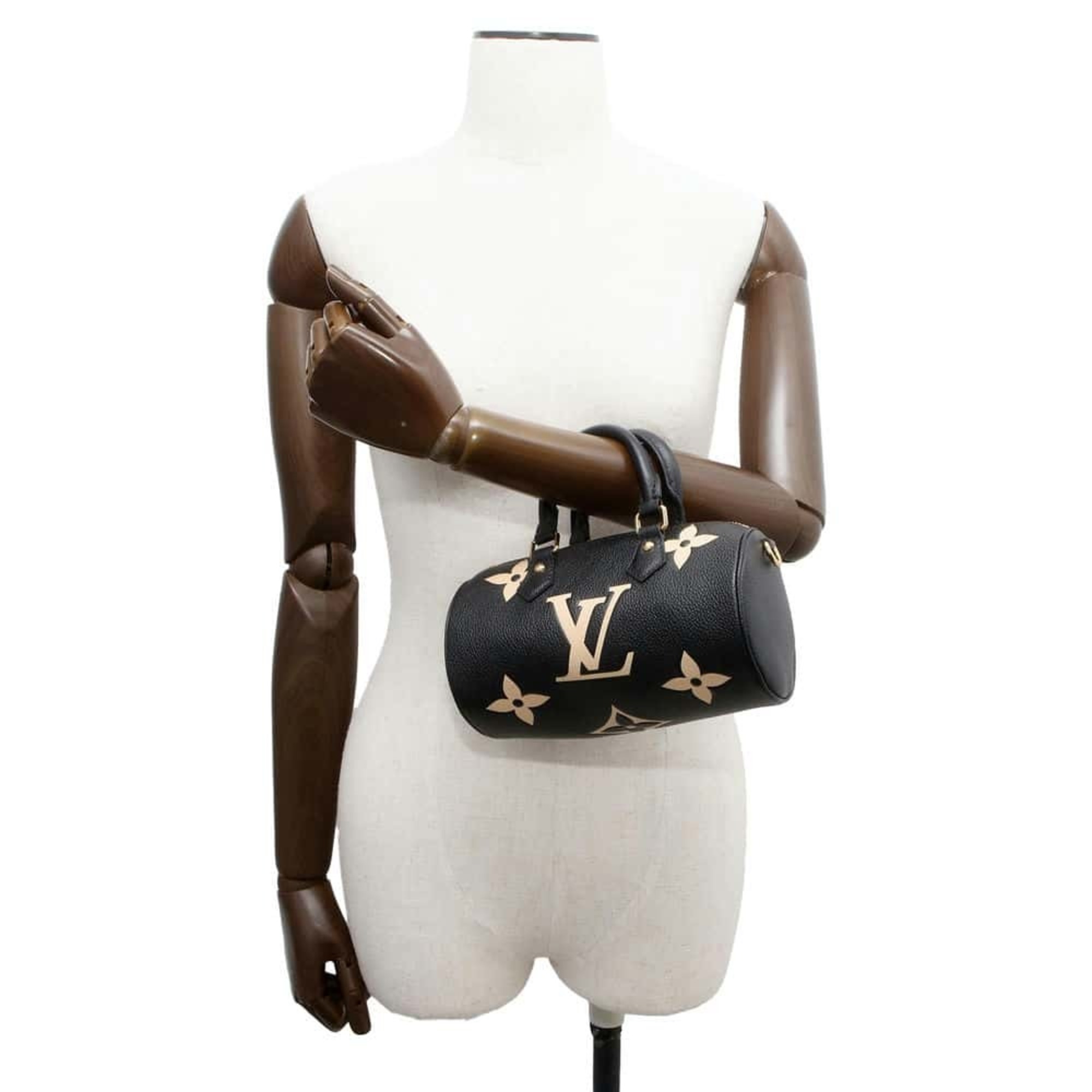 Louis Vuitton Handbag Monogram Empreinte Papillon BB M45980 LOUIS VUITTON 2way Shoulder Bag Black