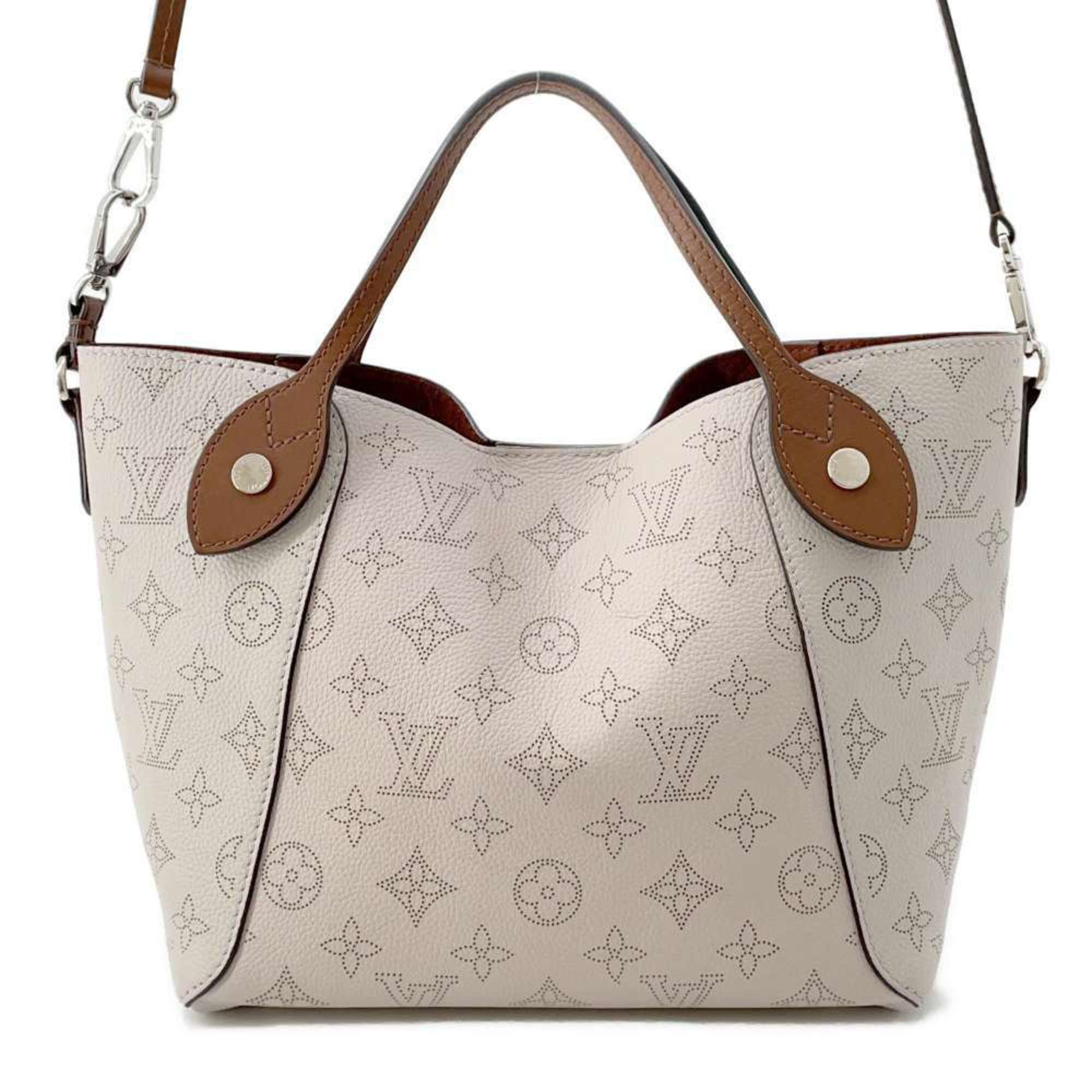 Louis Vuitton Handbag Monogram Mahina Hina PM M55551 LOUIS VUITTON 2way Shoulder Bag Greige