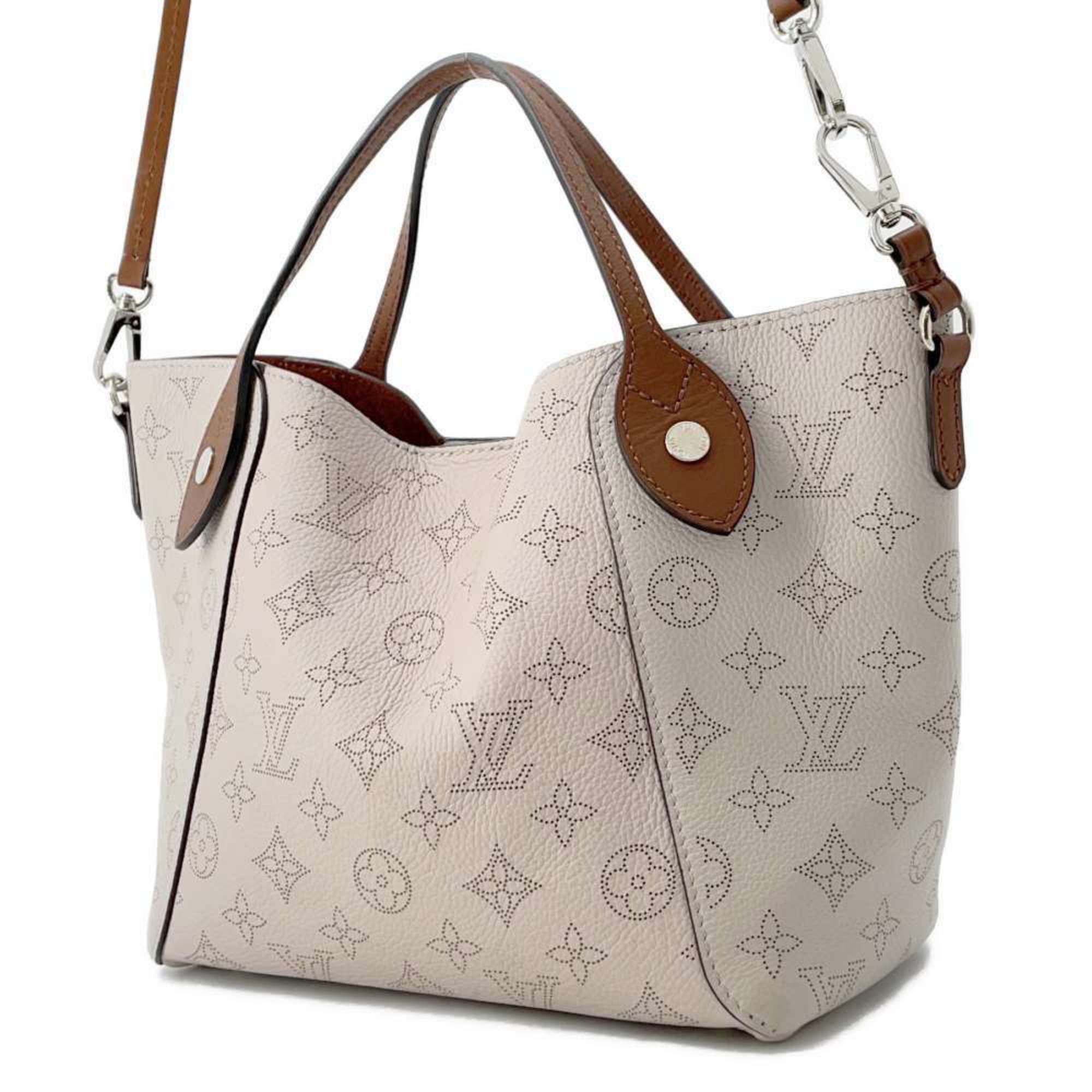 Louis Vuitton Handbag Monogram Mahina Hina PM M55551 LOUIS VUITTON 2way Shoulder Bag Greige