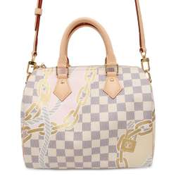 Louis Vuitton Handbag Damier Azur Speedy Bandouliere 25 Nautical N40473 2way Shoulder