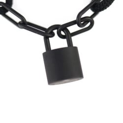 LOUIS VUITTON Louis Vuitton Bracelet Silver Lockit Virgil Abloh Q05270 Titanium Recycled Nylon Noir Profond