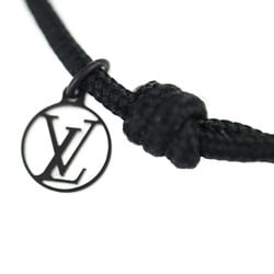 LOUIS VUITTON Louis Vuitton Bracelet Silver Lockit Virgil Abloh Q05270 Titanium Recycled Nylon Noir Profond