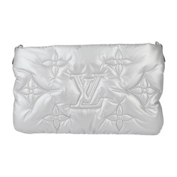 LOUIS VUITTON Louis Vuitton Monogram Maxi Multi Pochette Accessoires Shoulder Bag M21056 Recycled Nylon Silver Pale Pink 3WAY Clutch LV Pillow