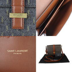 SAINT LAURENT Saint Laurent Satchel Le Monogram Shoulder Bag 568604 Leather Brown YSL Pochette