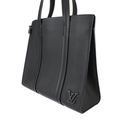 LOUIS VUITTON Louis Vuitton Take Off Tote LV Aerogram Bag M57308 Leather Black Shoulder