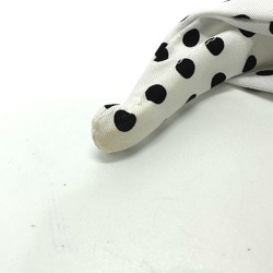 Miu Miu MIU 5IH032 Hair Polka Dots Hairband Headband Nylon Women's White