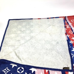 LOUIS VUITTON Louis Vuitton Bath Towel Lap Blanket Star Beach Cotton Women's Navy