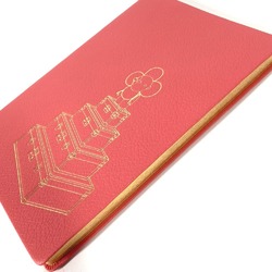 LOUIS VUITTON R98587 Cahier Clemence Vivienne Stationery Notebook Memo Pad Leather Women's Pink