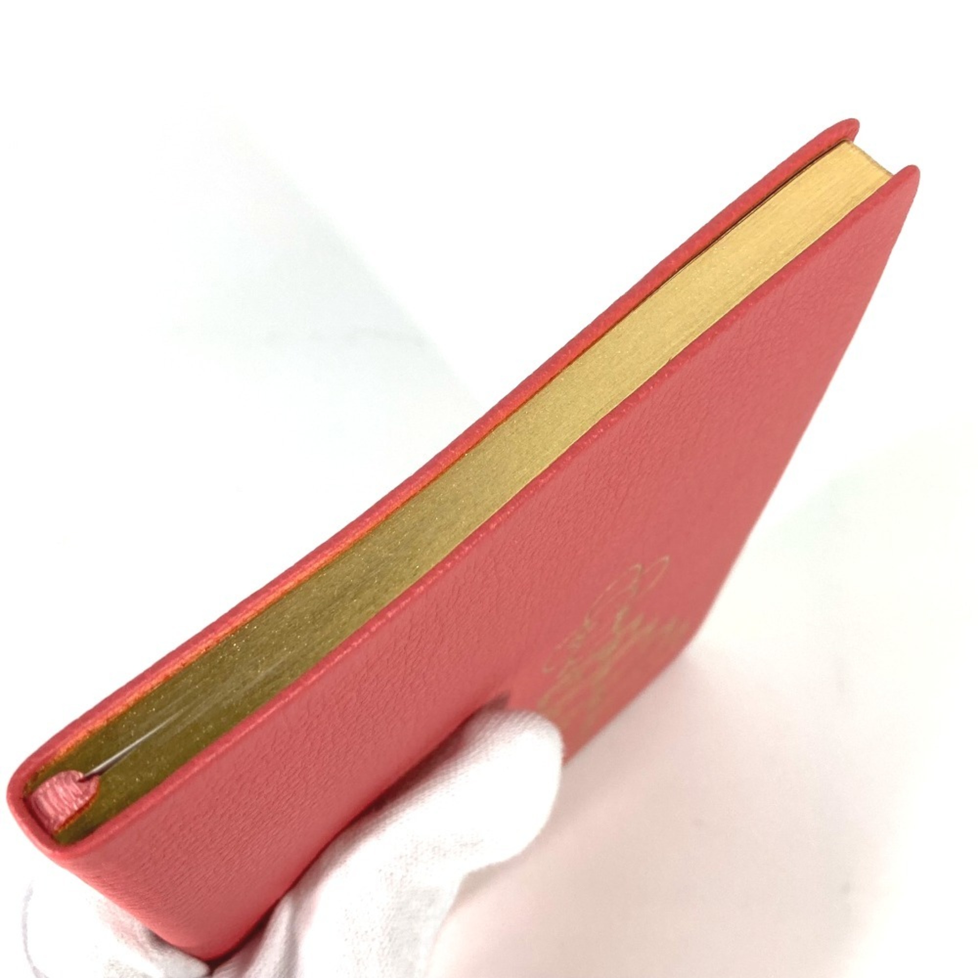 LOUIS VUITTON R98587 Cahier Clemence Vivienne Stationery Notebook Memo Pad Leather Women's Pink