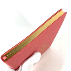 LOUIS VUITTON R98587 Cahier Clemence Vivienne Stationery Notebook Memo Pad Leather Women's Pink