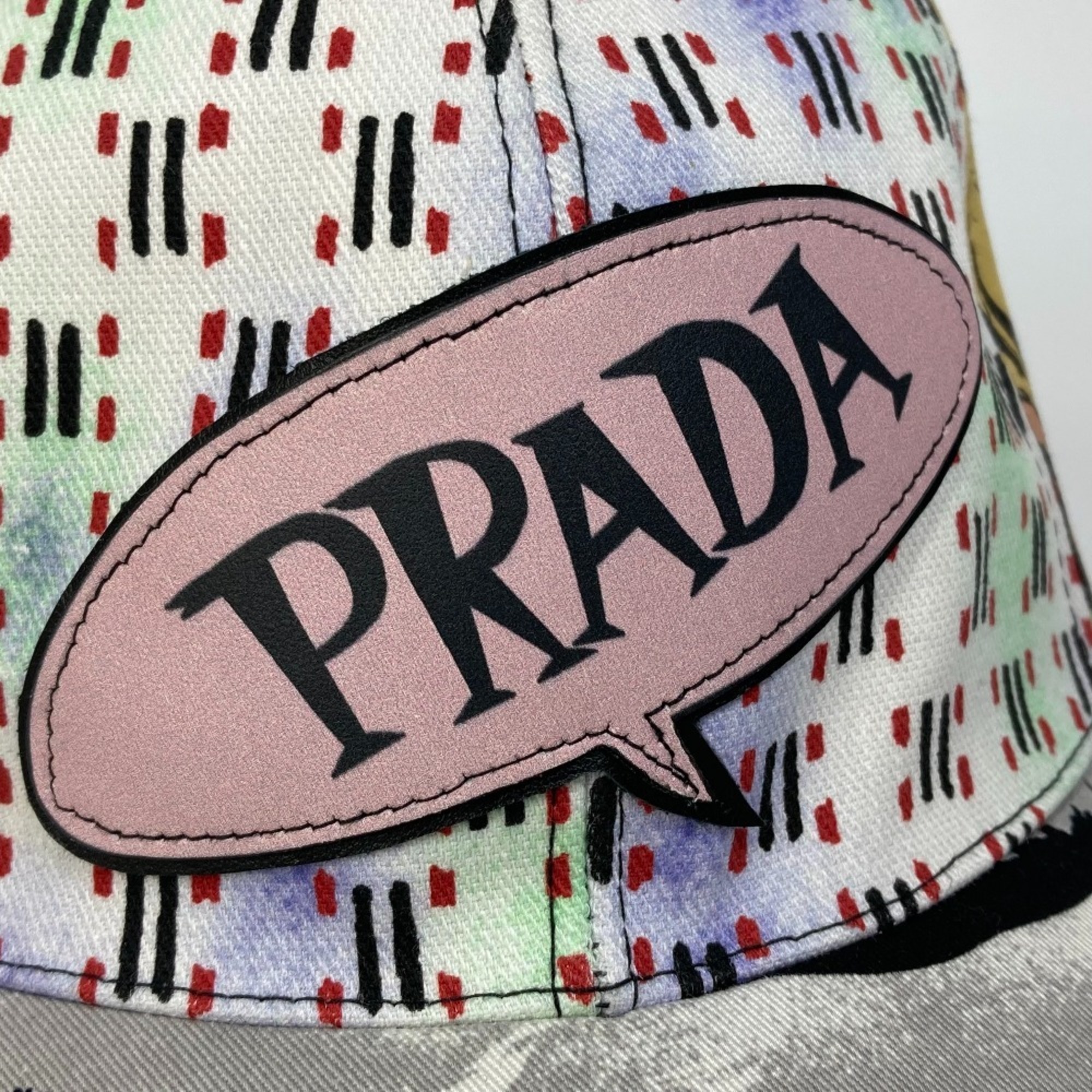 PRADA Prada Baseball Cap Cotton Men Women Multicolor