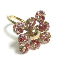 LOUIS VUITTON Louis Vuitton Rhinestone Ring Metal Women's Pink