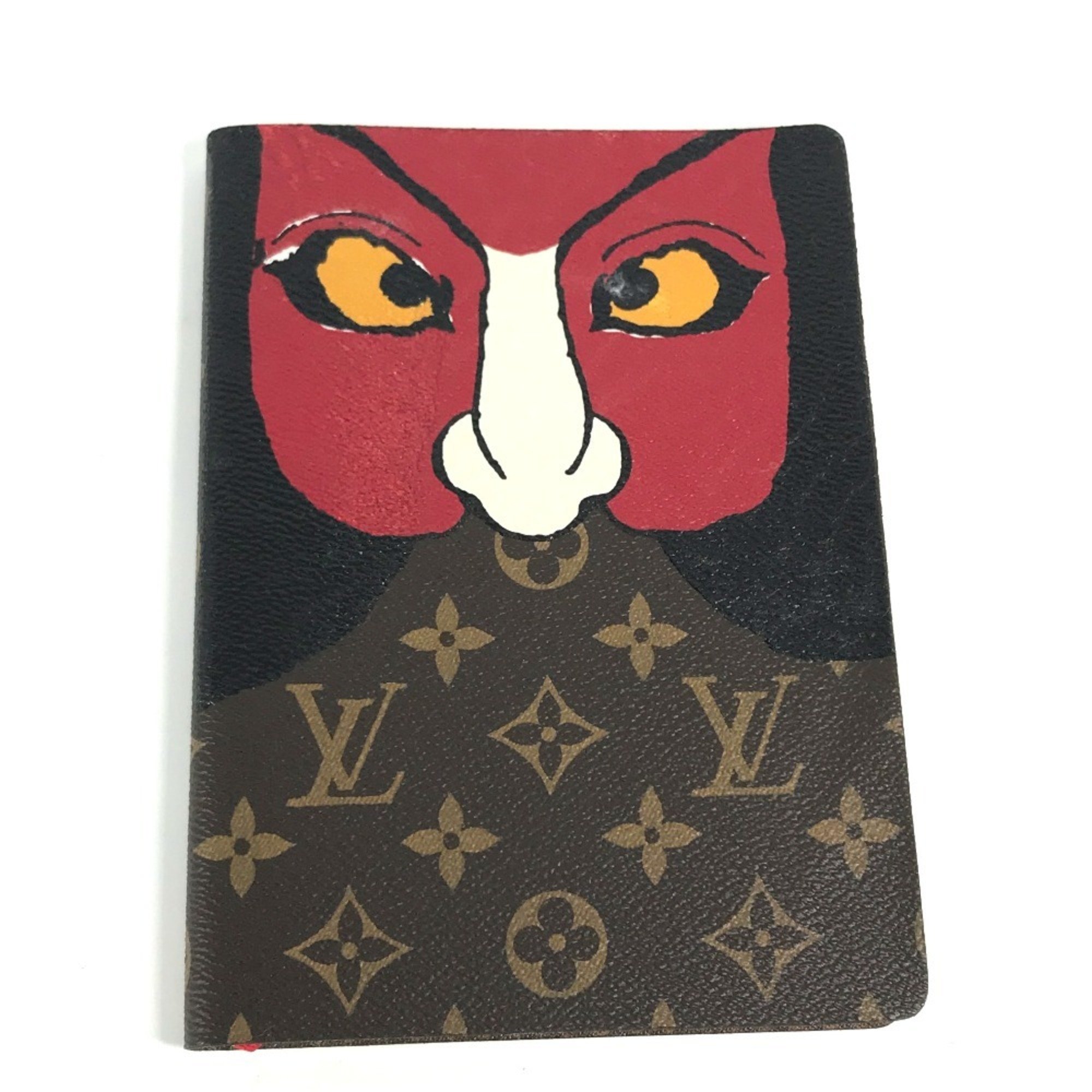 LOUIS VUITTON Louis Vuitton Monogram Yamakansai Kabuki Stationery Notebook Memo Pad Canvas Women's Brown