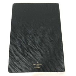 LOUIS VUITTON Louis Vuitton Epi Caixe Clemence Flower Design Stationery Memo Pad Notebook Leather Women's Black