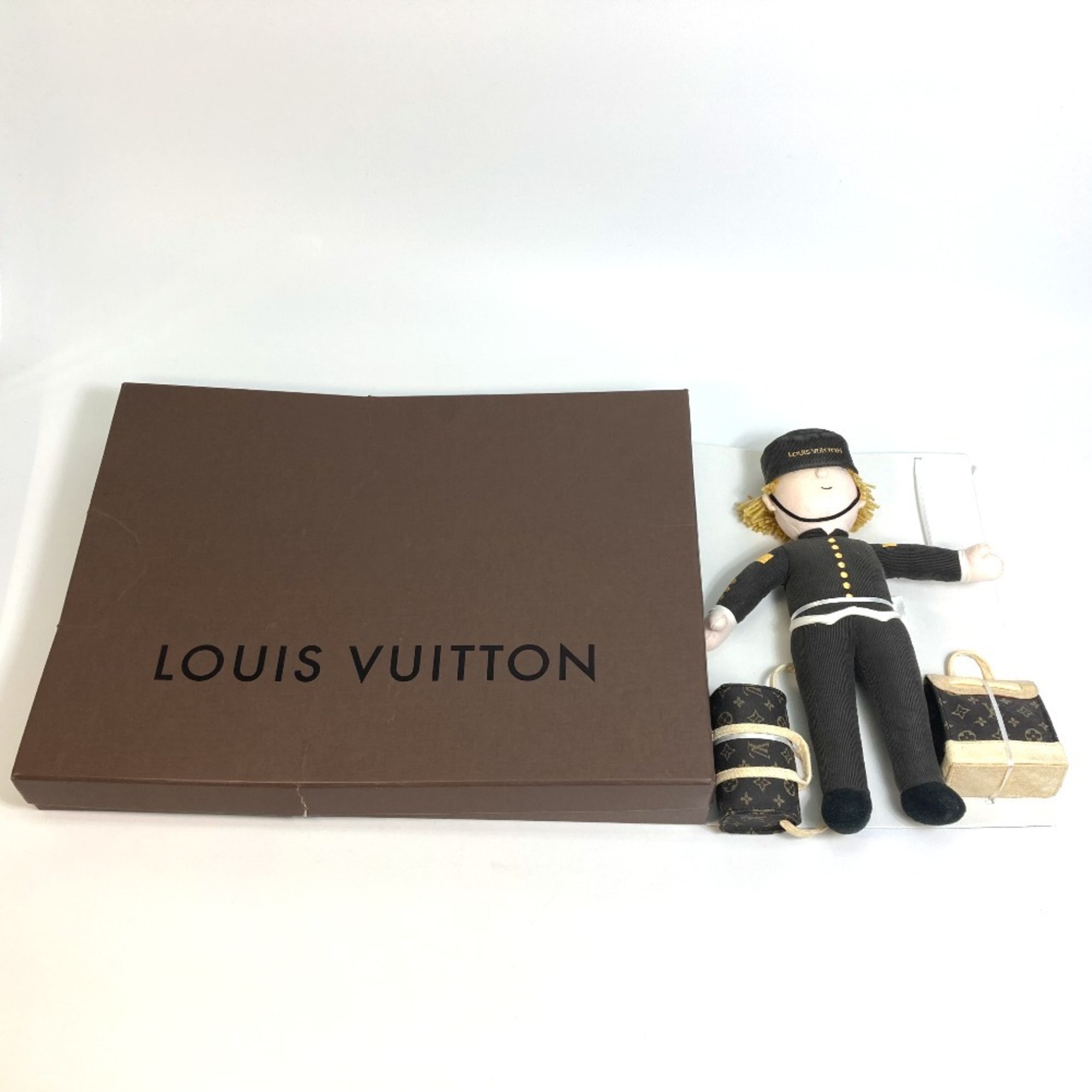 LOUIS VUITTON Louis Vuitton Bellboy Groom Doll 2013 Limited Edition Stuffed Animal Cotton Men's Women's Brown