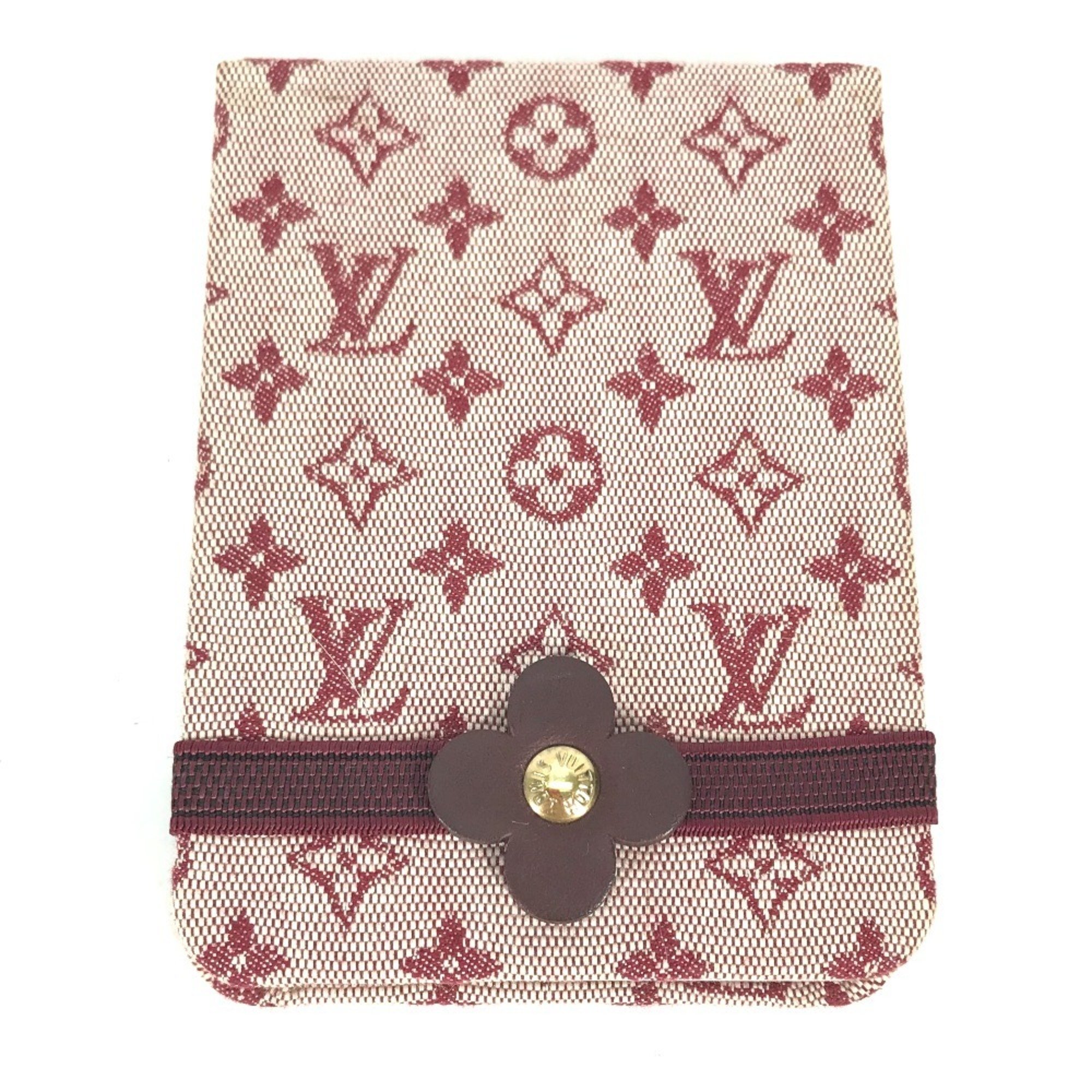 LOUIS VUITTON R20838 Monogram Carnet PM Memo Pad Stationery Notebook Canvas Women's Cerise Red