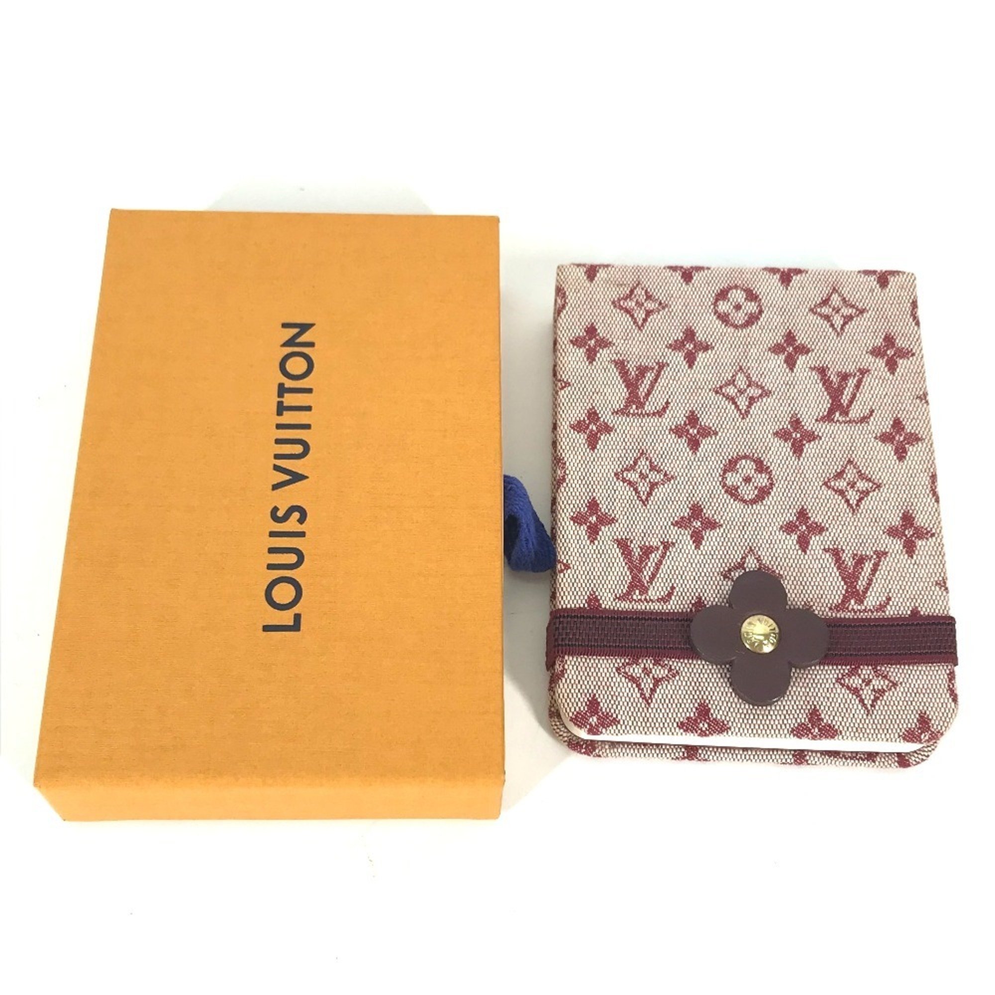 LOUIS VUITTON R20838 Monogram Carnet PM Memo Pad Stationery Notebook Canvas Women's Cerise Red