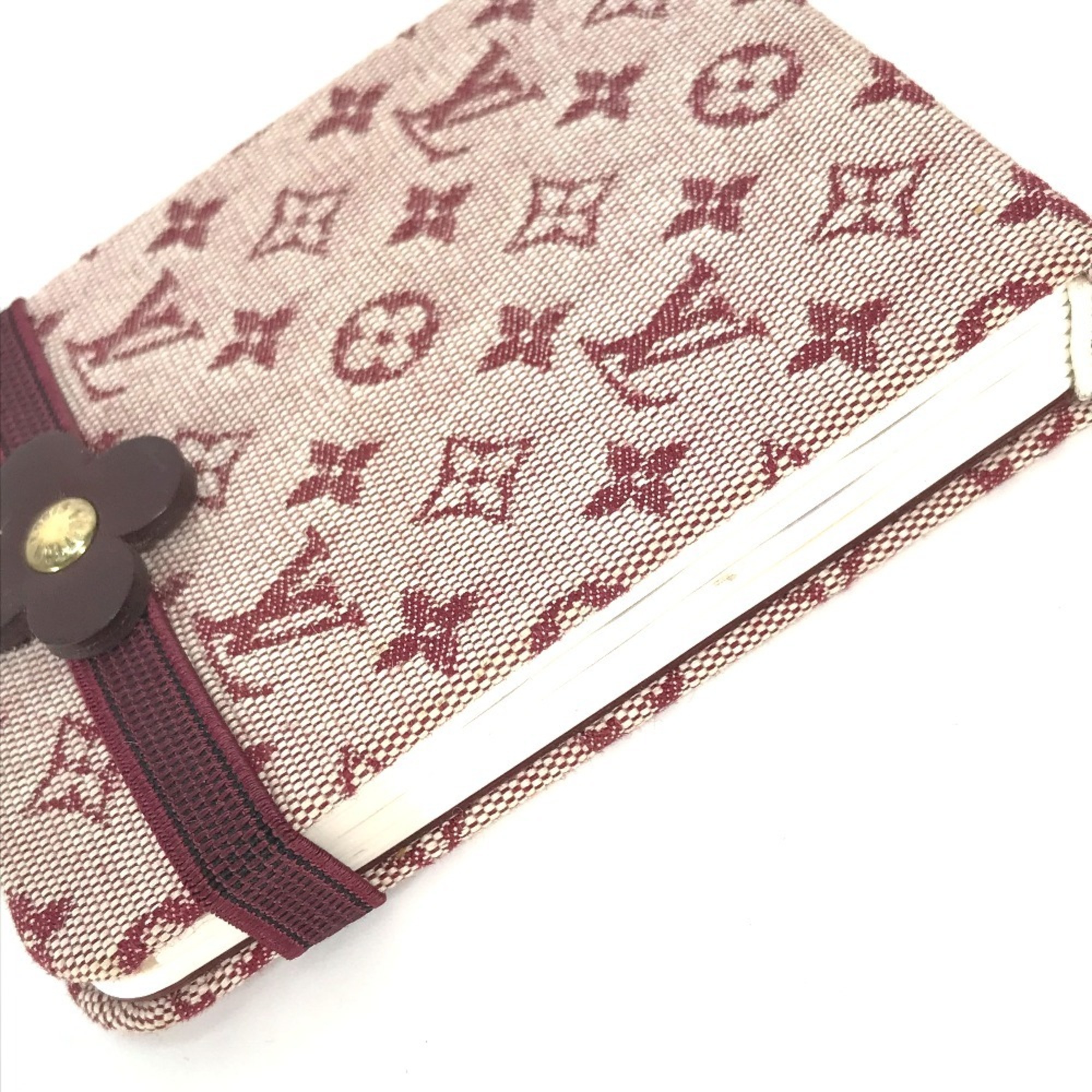 LOUIS VUITTON R20838 Monogram Carnet PM Memo Pad Stationery Notebook Canvas Women's Cerise Red