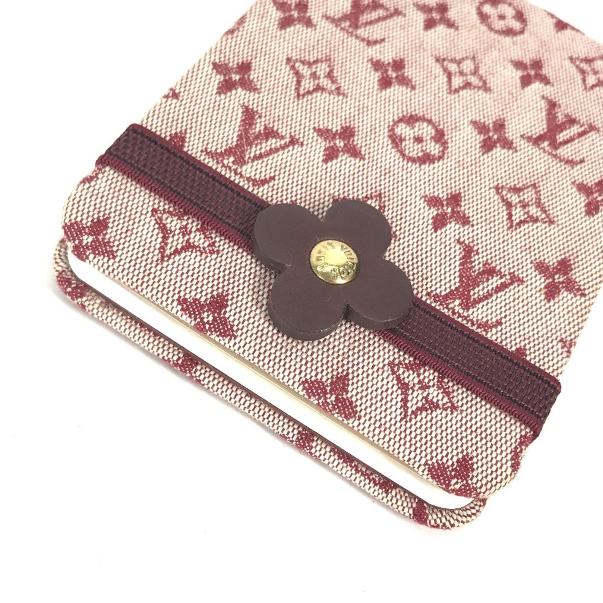 LOUIS VUITTON R20838 Monogram Carnet PM Memo Pad Stationery Notebook Canvas Women's Cerise Red