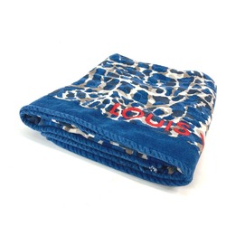 LOUIS VUITTON Louis Vuitton Bath Towel, Lap Blanket, Leopard Print, Leopard, Beach Cotton, Women's, Blue