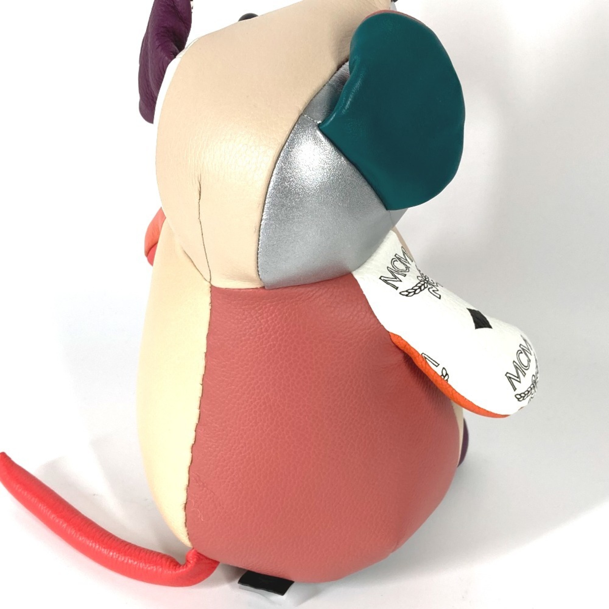 MCM Visetos Rat Doll, Rat, Plush, Leather, Women's, Multicolor