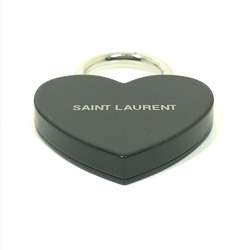 SAINT LAURENT Saint Laurent Paris Key Padlock Heart Bag Charm Ring Metal Women's Black