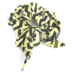 VERSACE Versace Greca Hair Tie Scrunchie Silk Women's Yellow