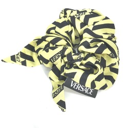 VERSACE Versace Greca Hair Tie Scrunchie Silk Women's Yellow