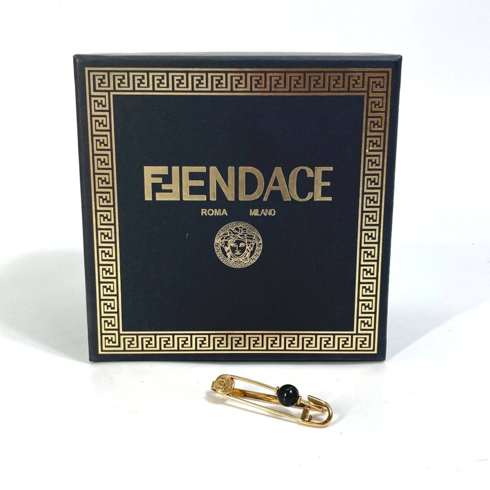 VERSACE 7AJ586 FENDI collaboration FENDACE ear cuff Medusa earrings metal ladies gold