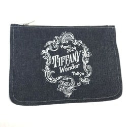 TIFFANY&Co. Tiffany 2024 Tokyo Denim Wonder Woncer Pouch Clutch Bag Canvas Women's Navy