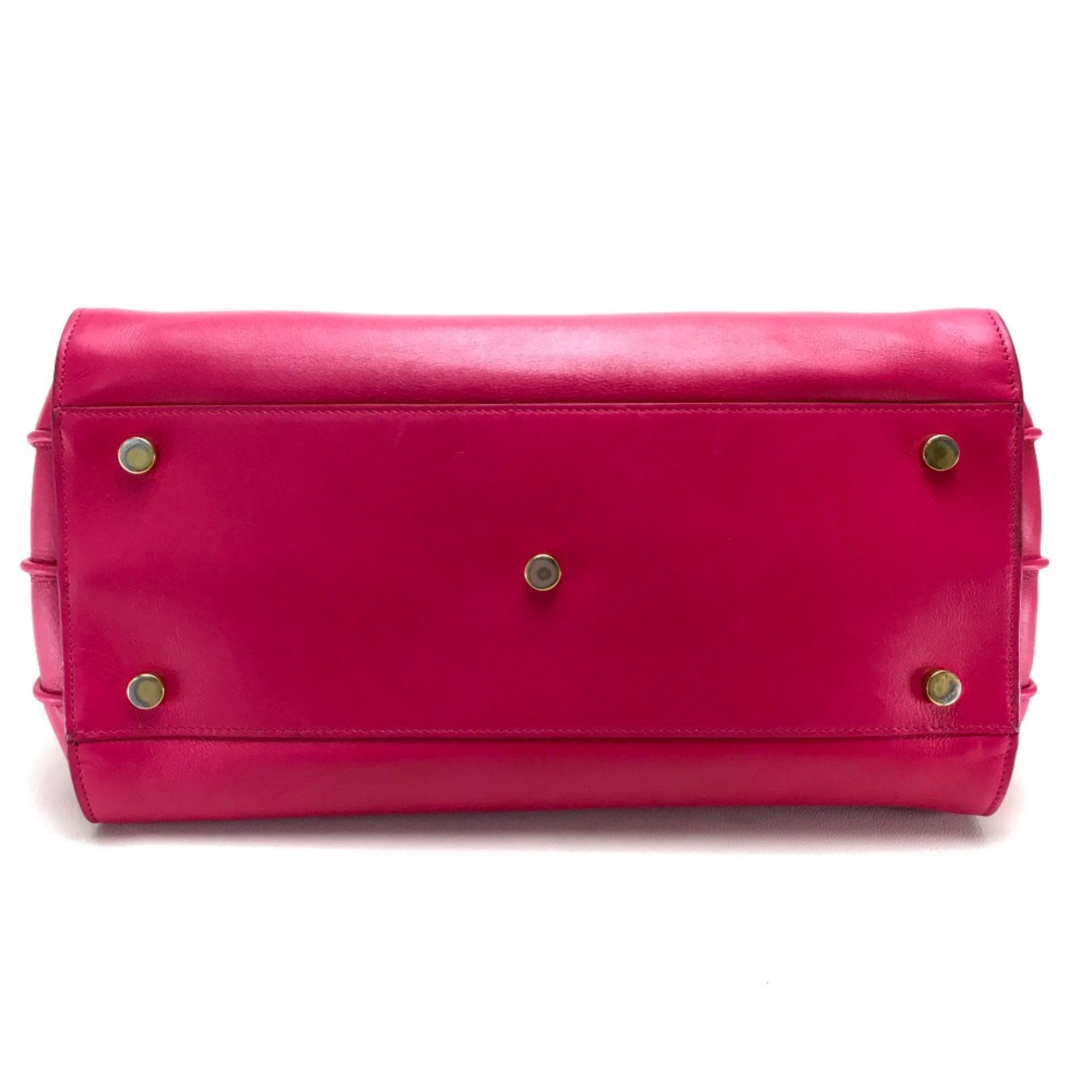 SAINT LAURENT Saint Laurent Paris 324823 Small Classic Sac de Jour Handbag Shoulder Bag Leather Women's Pink Fuchsia