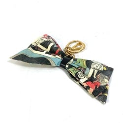 PRADA Prada American Comic Book Pattern Ribbon Bag Charm Keychain Canvas Women's Multicolor