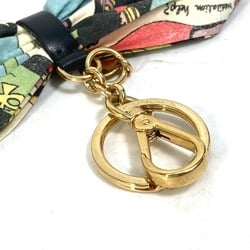 PRADA Prada American Comic Book Pattern Ribbon Bag Charm Keychain Canvas Women's Multicolor