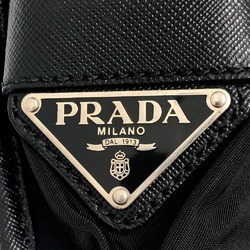 PRADA Prada V166 Bag Shoulder Nylon Leather Men's Black