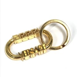 VERSACE Greca Key Chain Accessory Holder Metal Women's Gold