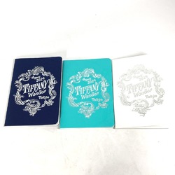 TIFFANY&Co. Tiffany Exhibition Tiffanywonder Venue-limited 3-book set Notebook Memo pad Stationery Paper Women's Navy