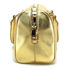 SAINT LAURENT Saint Laurent Paris Baby Duffle Handbag Shoulder Bag Leather Women's Gold