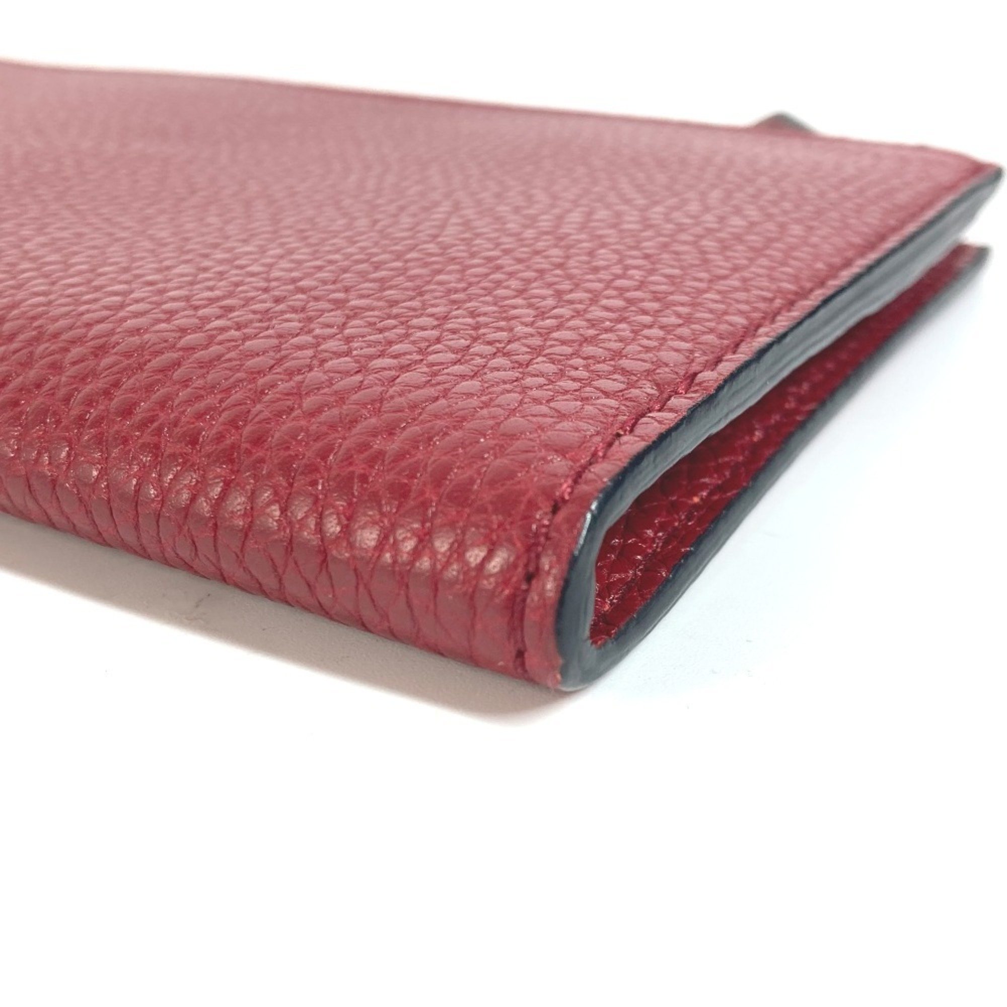 Salvatore Ferragamo Pouch Clutch Bag Leather Men's Red