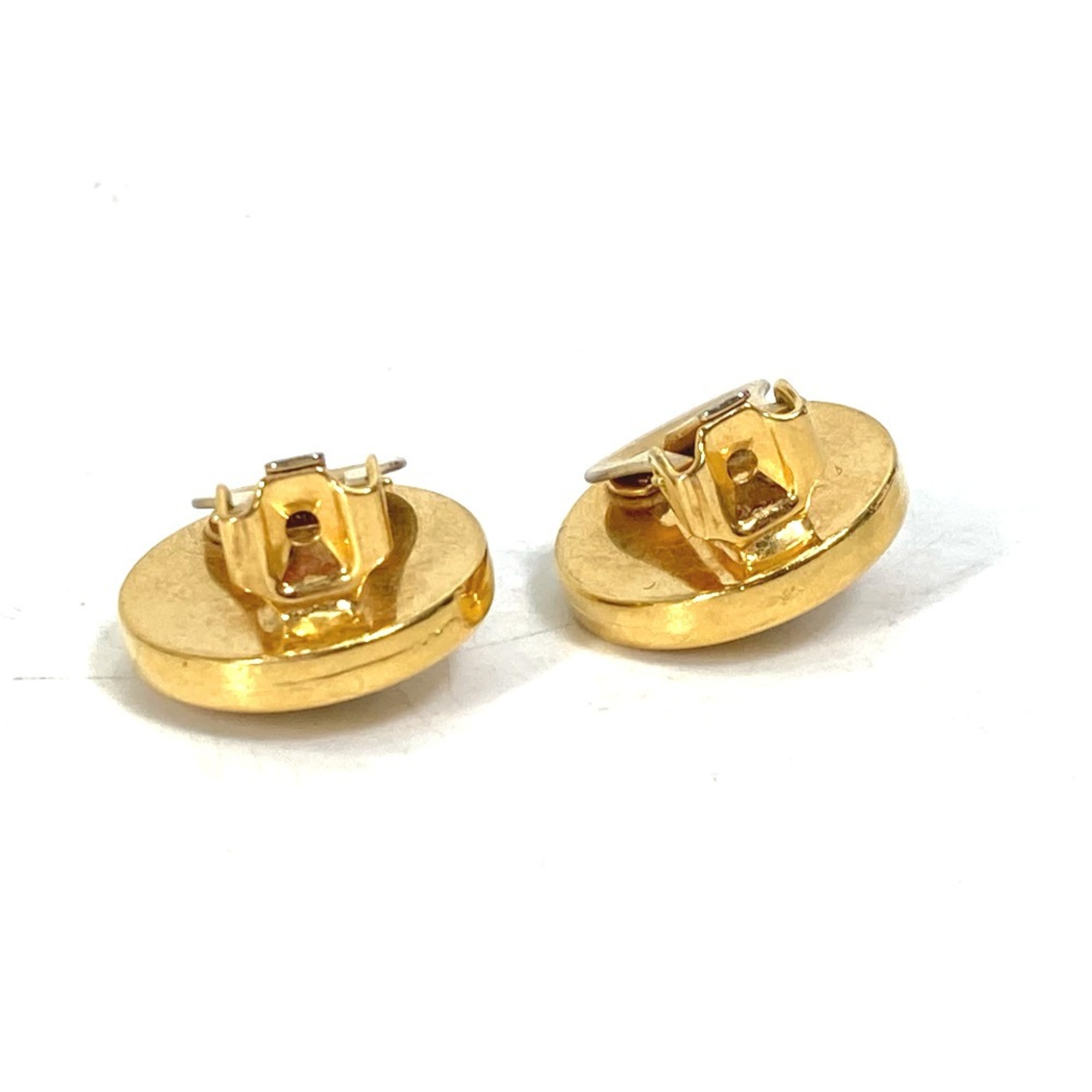 VERSACE Versace Round Medusa Bicolor Earrings Metal Women's Gold