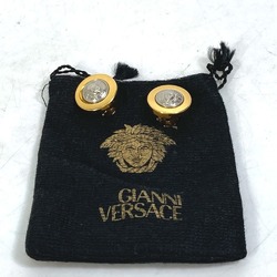 VERSACE Versace Round Medusa Bicolor Earrings Metal Women's Gold