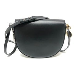 Stella McCartney Sight Chain Bag Shoulder Leather Women's Black