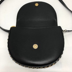 Stella McCartney Sight Chain Bag Shoulder Leather Women's Black