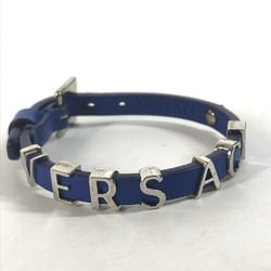 VERSACE Medusa Bangle Bracelet Leather Men's Blue