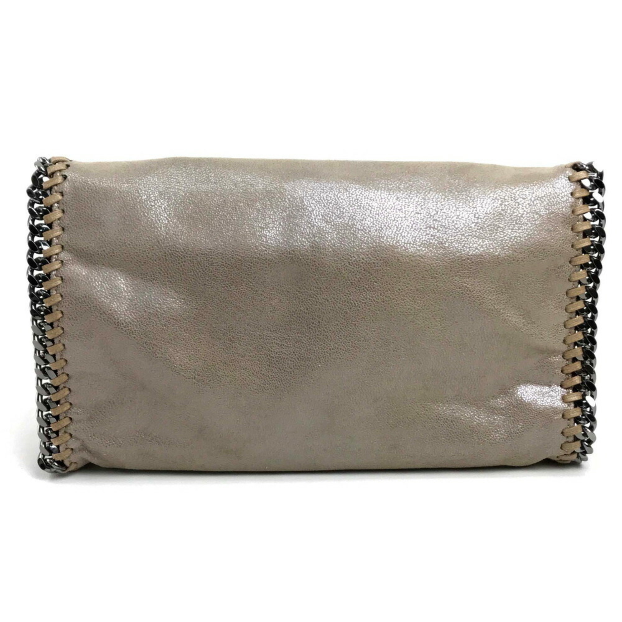 Stella McCartney Falabella Shoulder Bag, Clutch Polyester, Women's, Beige