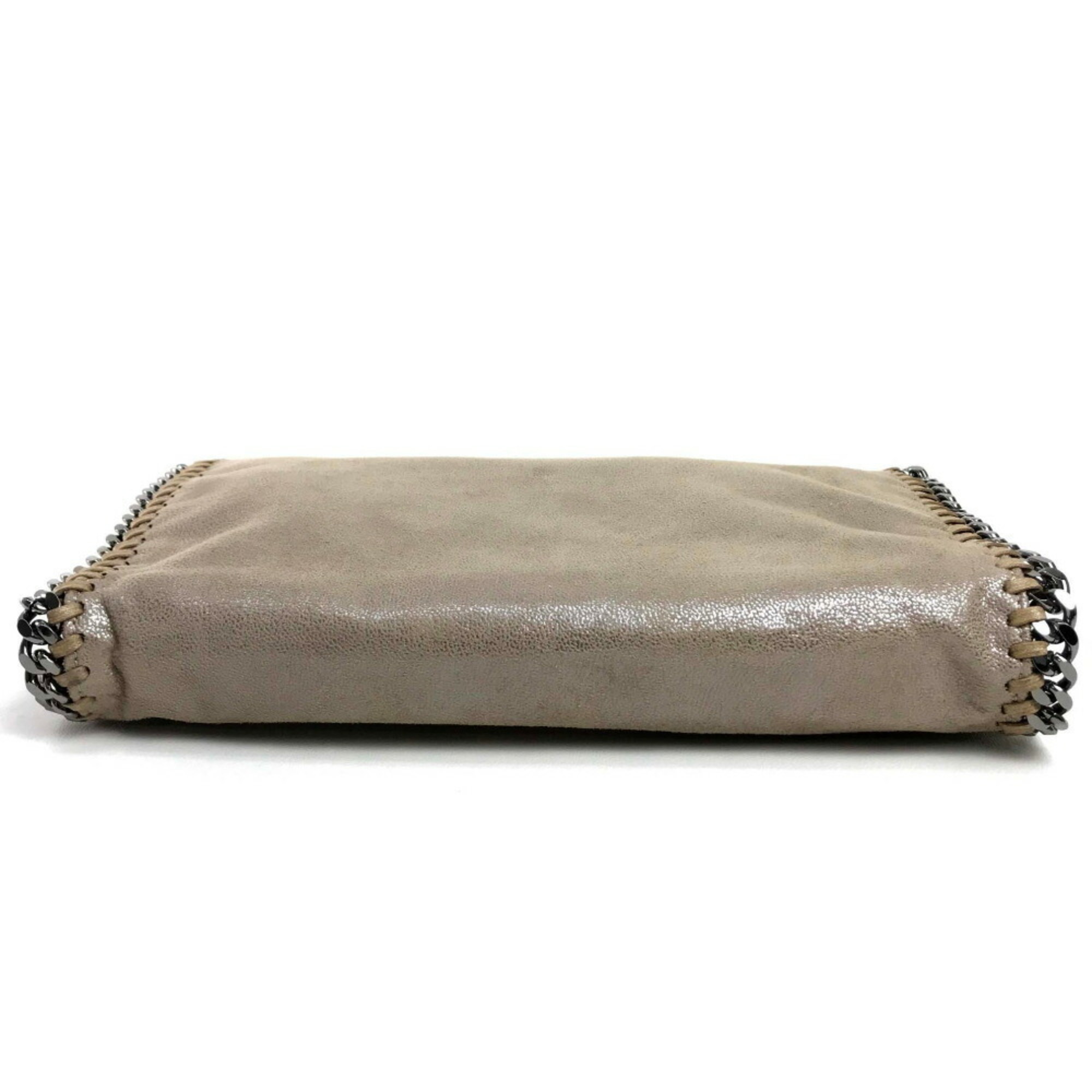 Stella McCartney Falabella Shoulder Bag, Clutch Polyester, Women's, Beige