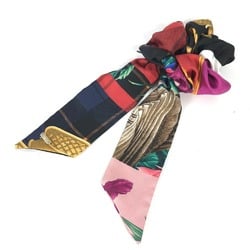 Salvatore Ferragamo Ribbon Hair Tie Scrunchie Silk Women's Multicolor