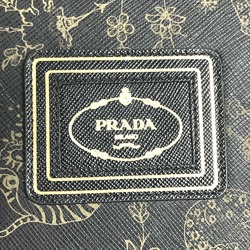 PRADA Prada Saffiano Notebook Memo Pad Pencil 3-Piece Set Stationery Leather Women's Black